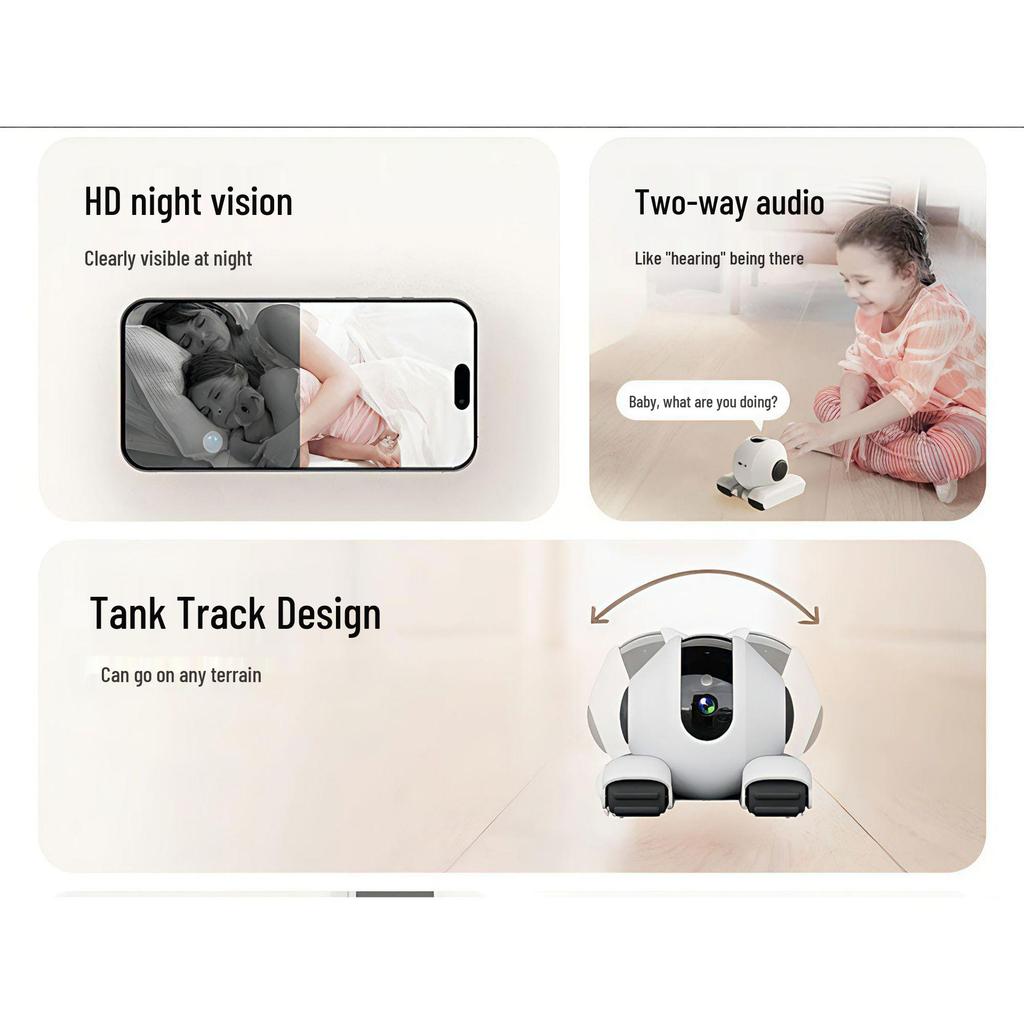 Wireless Portable Pet Camera with Mobile Entertainment & Two-Way Audio
