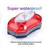 MTB Safety Warning Bicycle Light USB Rechargeable Bright Bike Rear Light Waterproof Cycling Warning Bicycle Taillights Tail Lamp