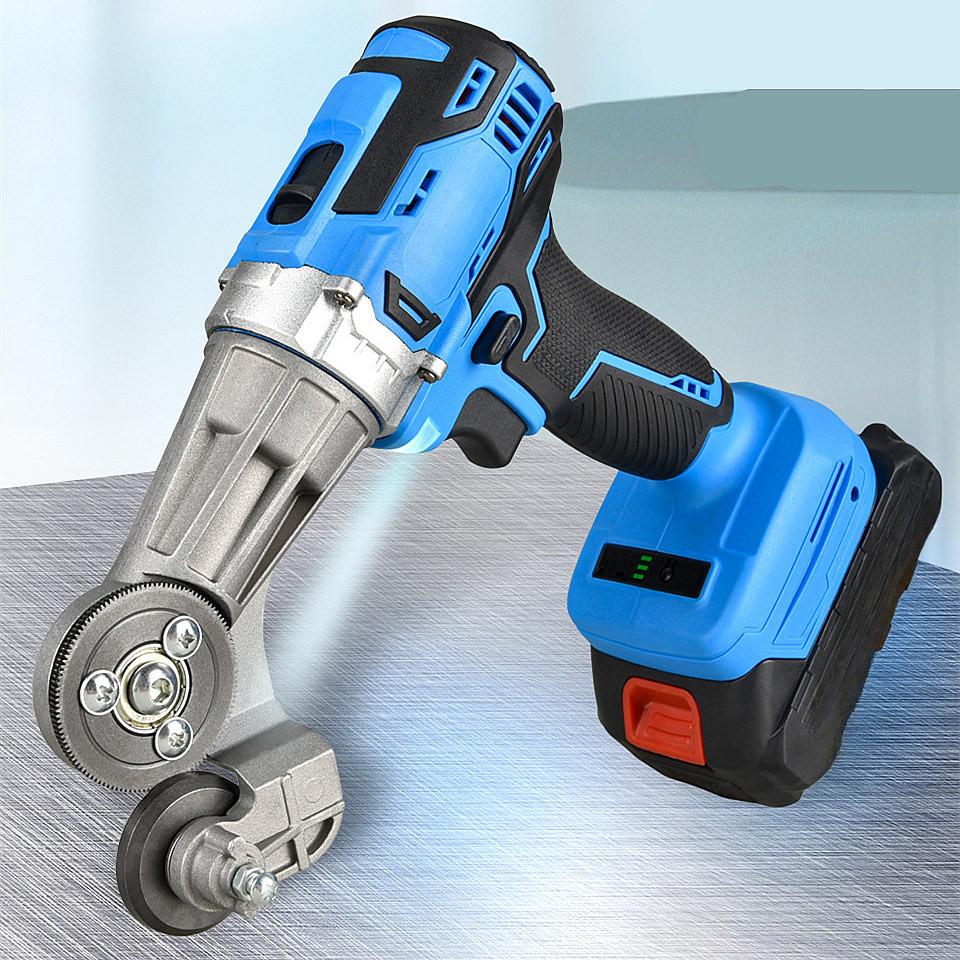Utensili elettrici per forbici per punzonatura in metallo per taglio di lamiere elettriche per taglierina a batteria blu per batteria da 18 V