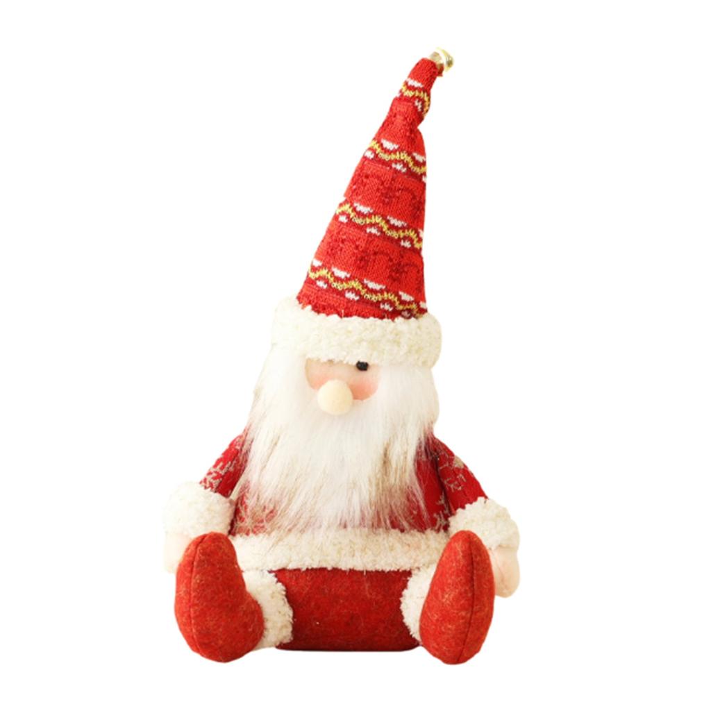 Weihnachtsdekorationen Sitzende Wichtel Ornamente Claus Strickpuppe Puppe Weihnachtsschmuck