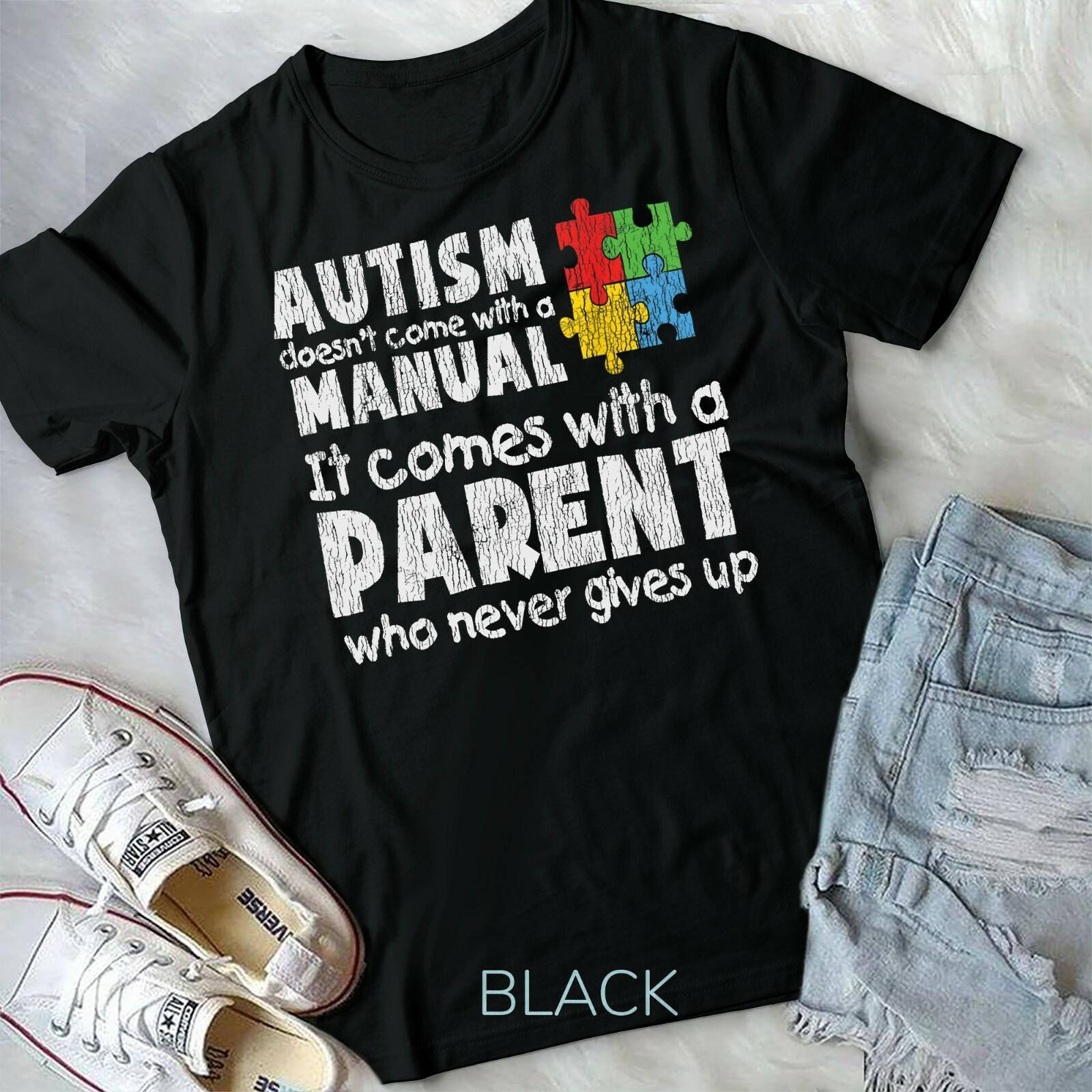 Autism Awareness Mom Dad Parents Autistic Kids Awareness Gif T-shirt XXXL