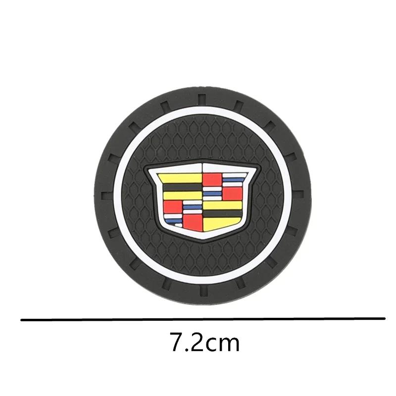 PVC Auto Wassercaddy Anti-Rutsch Tassenuntersetzer Matte Dekoration für Cadillac Escalade Deville Seville XT5 XTS CTS BLS SLS SRX XLR CT5 CT4
