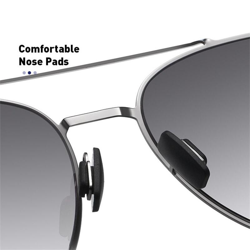 AORON Metal Frame Sunglasses for Men Women Gradient Color Anti Glare Glasses Outdoor Fashion Driving Fishing Eyewear