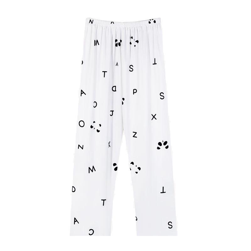 Women's Korean-Style Loose Pajama Pants - Imitation Cotton, Spring/Autumn