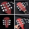 6Pcs with Ferrule/Threaded Bushing/Screw Electric Guitar Tuning Keys Set