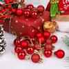 24 Pcs 3CM Multi Christmas Tree Baubles Balls - Xmas Hanging Ornament Decor - Christmas Decoration Items and Gifts