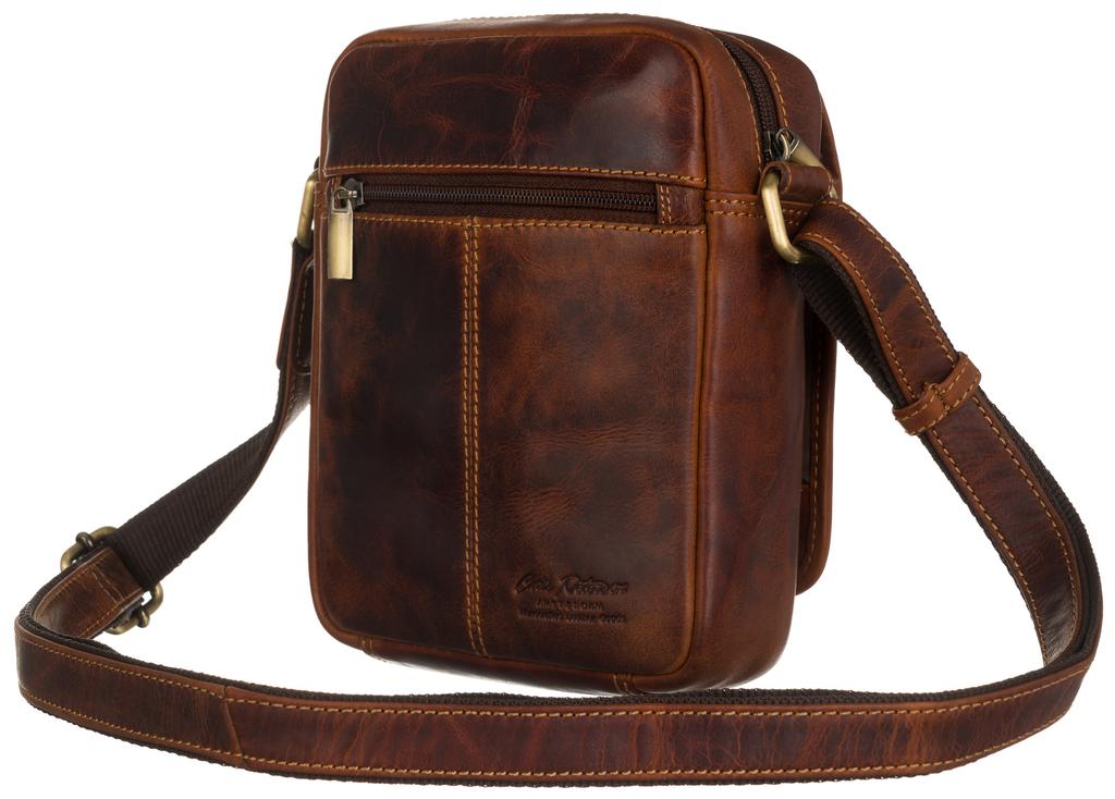 Men's leather shoulder bag - Peterson