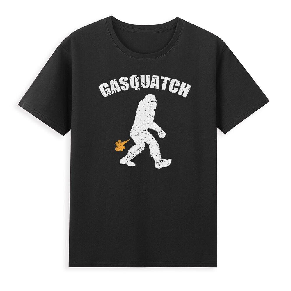 Gasquatch Funny Bigfoot Farting Gassy Sasquatch Fart Meme Vintage Unisexs Tshirt S