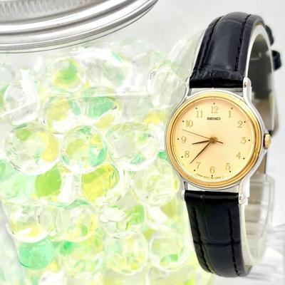 Used [New Battery] SEIKO Ladies Watch 2P21-0200 740991 New Belt