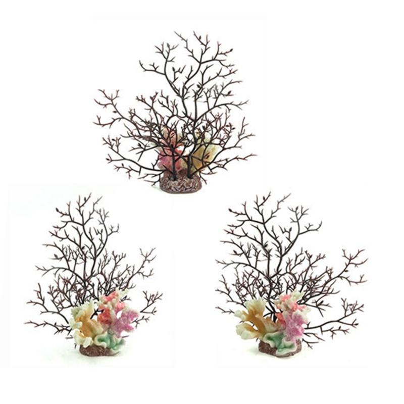 Aquarium Colorful Coral Craft Sea Creature Terrarium Habitat Aquarium Underwater Artificial Plant Reef