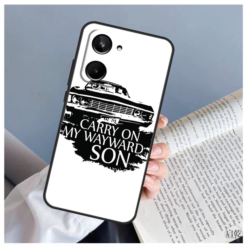 Supernatural CARRY ON MY WAYWARD Case For Realme C51 C55 C53 C35 C33 C30 C67 C21Y C25s C15 9 10 11 12 Pro Plus GT Neo 5 Cover