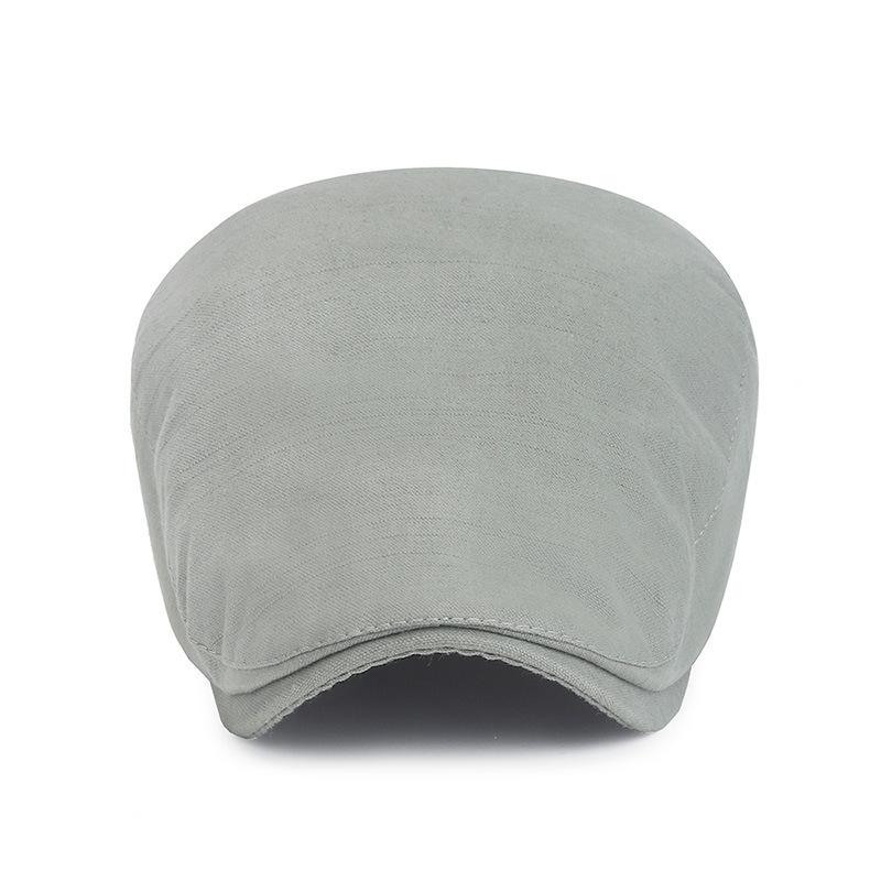 Solid Color Women's Spring and Summer Simple Cap Adjustable Size Fashion Breathable Men's Forward Beret