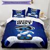 3pcs Duvet Cover Set (1*Duvet Cover + 2*Pillowcase, Without Core), Cosmic Bot Crew Print Soft All‑Season Bedding Set, Home Bedroom Decor Gift