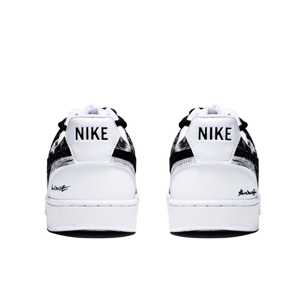 Nike Court Vision 1 Slip Resistant, Abrasion Resistant, Lightweight Low top Skateboard Shoes Men's Black White DH2987-101(team156-2.0)