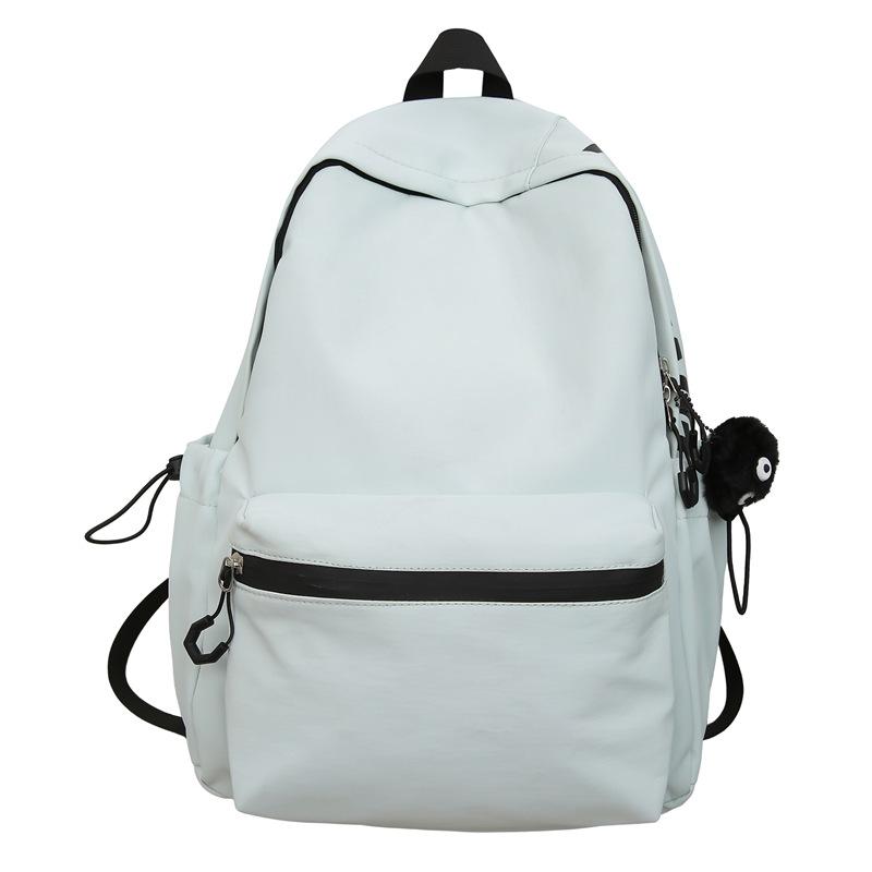 Schoolbag Japanese Ins Trendy Brand Light Solid Color Backpack Korean Version Girl Versatile Travel Small Backpack Casual Simple Schoolbag