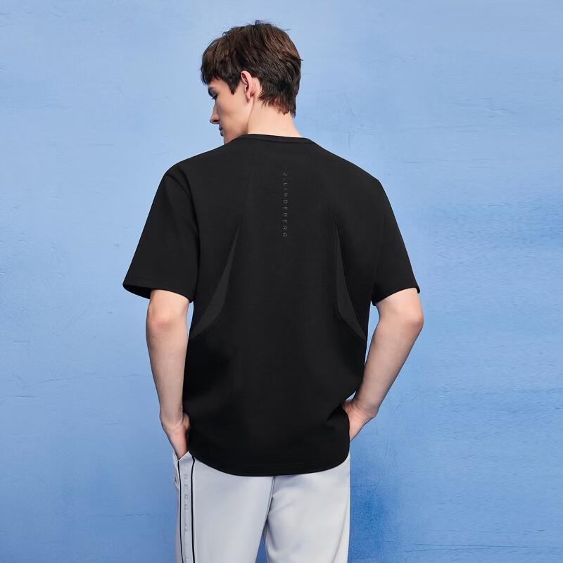J.Lindeberg Men's Spliced Loose Drop-Shoulder Sport T-Shirt