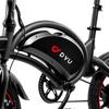 DYU D3F Folding Electric Bike, 250W Motor, 36V10Ah Battery, 14 inch Tires, Dual Disc Brake, Black