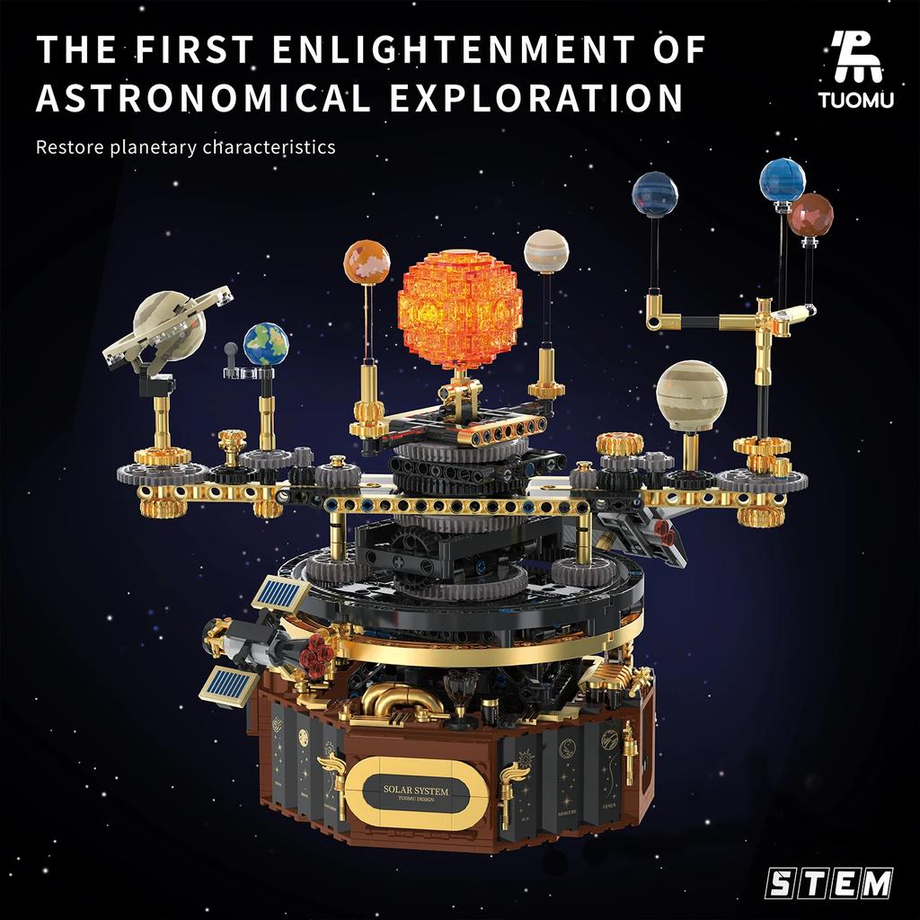 Space-Exploration High-Standard Planetarium High-Standard Solar Superior-Grade System Building-Set First-Class Building-Bricks 1098Pcs