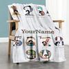 Michael Jackson 176 Customize Text Blanket Cozy Personalized Blanket Comfortable Suitable for Couch Sofa Picnics Home Decor All-Season Use