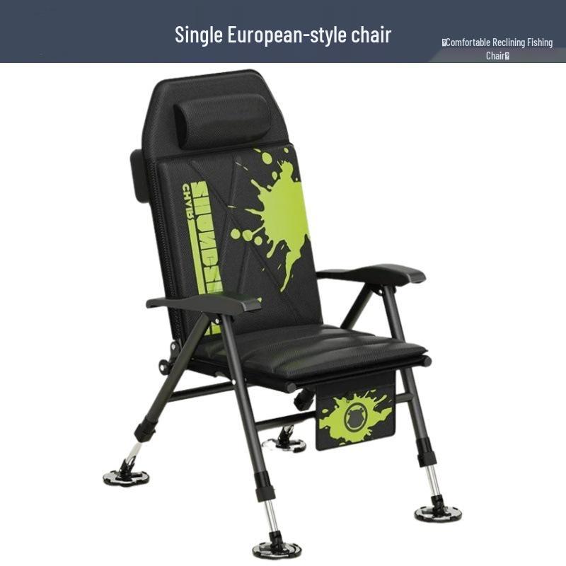 New European-Style Folding Reclining Multi-functional All-Terrain Metal Fishing Chair