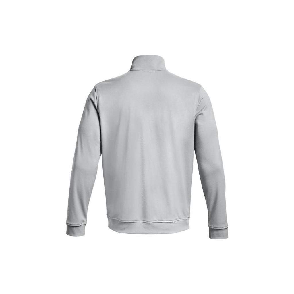 Under Armour Solid Color Stand Collar Fitted Long Sleeve Jacket Men Gray 1329293-011
