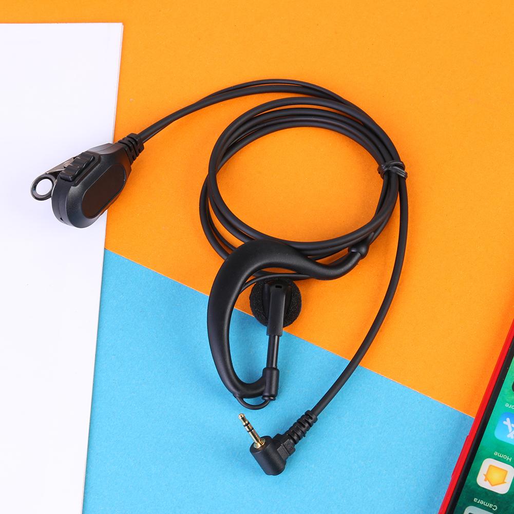 3.5mm Earphone Earpiece Headphone with PTT Mic Earphone Walkie Talkie Headset Privacy Accessories for Motorola ICOM YAESU Radio