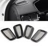 2Pcs Gloss Black Car Honeycomb Inner Dash Side Air Vent Outlet Cover For Honda Civic 11th Up LHD ONLY