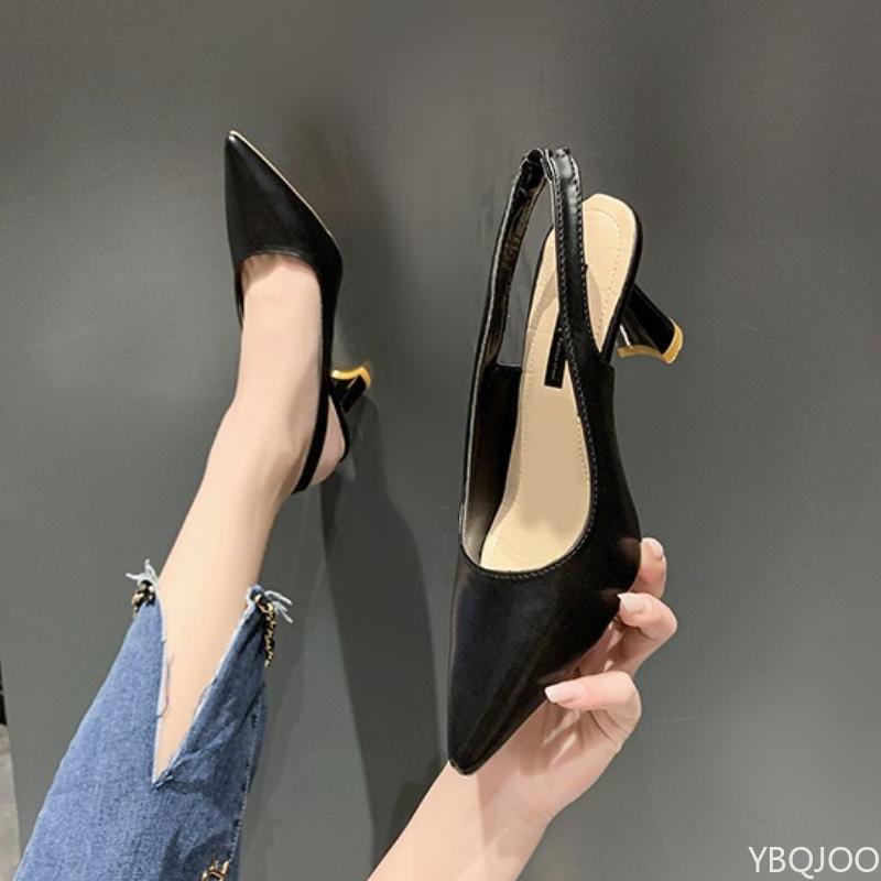 Spring and Summer Fashion New Pointed High-heeled Women's Shoes with Thin Heel and Toe Cover Shallow Mouth Single Shoe for Women