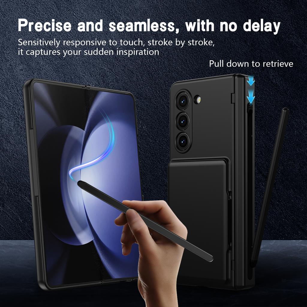 Card Holder Full Body Glass Film Cover Case for Samsung Galaxy Z Fold 8 Ultra Fold8 Fold7 Fold 7 6 5 4 3 Fold6 Hinge Cases