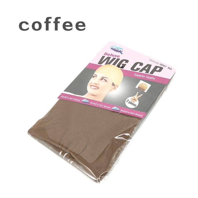 

Шапки дышащие, практичные, эластичные, нейлоновые, удобные, популярные, унисекс, 2 шапочки для парика, чулки, подводка для волос one size света кофе