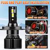 2PCS H4 LED Car Headlight Bulbs 200W Super Bright Canbus Led for Car Headlamp CSP 3570 With Cooling Fan Auto Light 6500K White