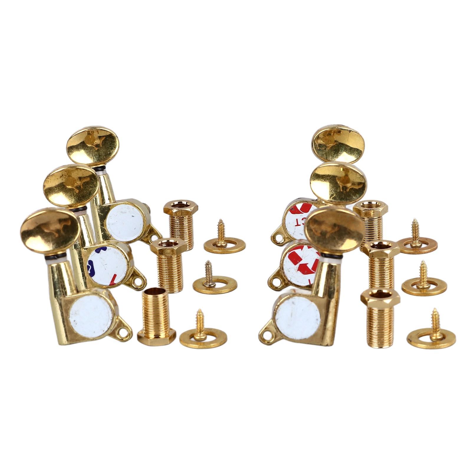 

6 шт. Полностью закрытые колки для настройки гитары Точная быстрая работа Стабильные металлические колки для акустической