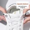 Elastic No-Tie Shoelace Buckle - White Flat for Men, Women, Kids