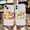E-54 Θήκη Pokemon Pikachu για iPhone 7 8 11 12 13 14 15 16 Pro Max Plus Mini Xiaomi Redmi A3 9A 9C 10A 10C 13C Note 9 11 Realme Narzo C30 C55