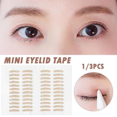Eyelid Tape Sticker Invisible Double Fold Eyelid Lace Clear Paste Self-adhesiveEye Tool Beige N T5W4