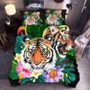 3D Digital Printed Home Textiles Tiger Quilt Sheet, Three-Piece Bedding Kit