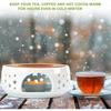 KAYCROWN Teapot Warmer Ceramic Tea Warmer for Teapot Tealight Warmer with Tealight Holder for Heating Coffee Milk Tea Warmer Te