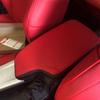 Red + Black Microfiber Leather Car Central Armrest Box Cover Case For BMW F30 3