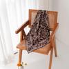 Handmade Retro Paisley Print Double-Sided Wool-Silk Scarf: Luxurious Small Square with High-End Feel
