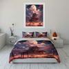 Japanese Night Scenery Decor Soft Comfortable Duvet Cover Bedding Set Included 1*Duvet Cover & 2*Pillowcases, Gift