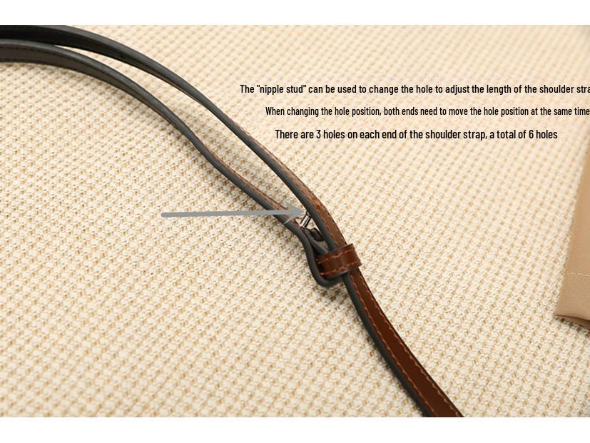 2025 Neuer Stil Vielseitige Umhängetasche aus Rindsleder - Exquisites Schlichtes Braunes Tofu-Design