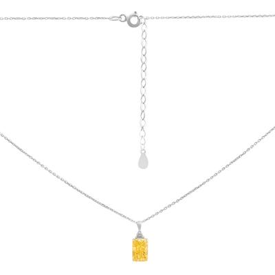 Silver Necklace with Cubic Zirconia, Item Weight 4.66 G (60002407)
