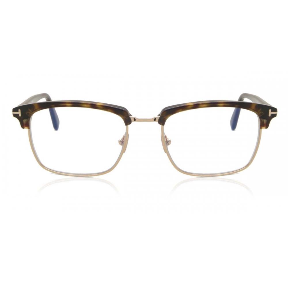 

Tom Ford Ft5801 B Blue Light Block 052 Men Eyeglasses Tortoise/Gold/54