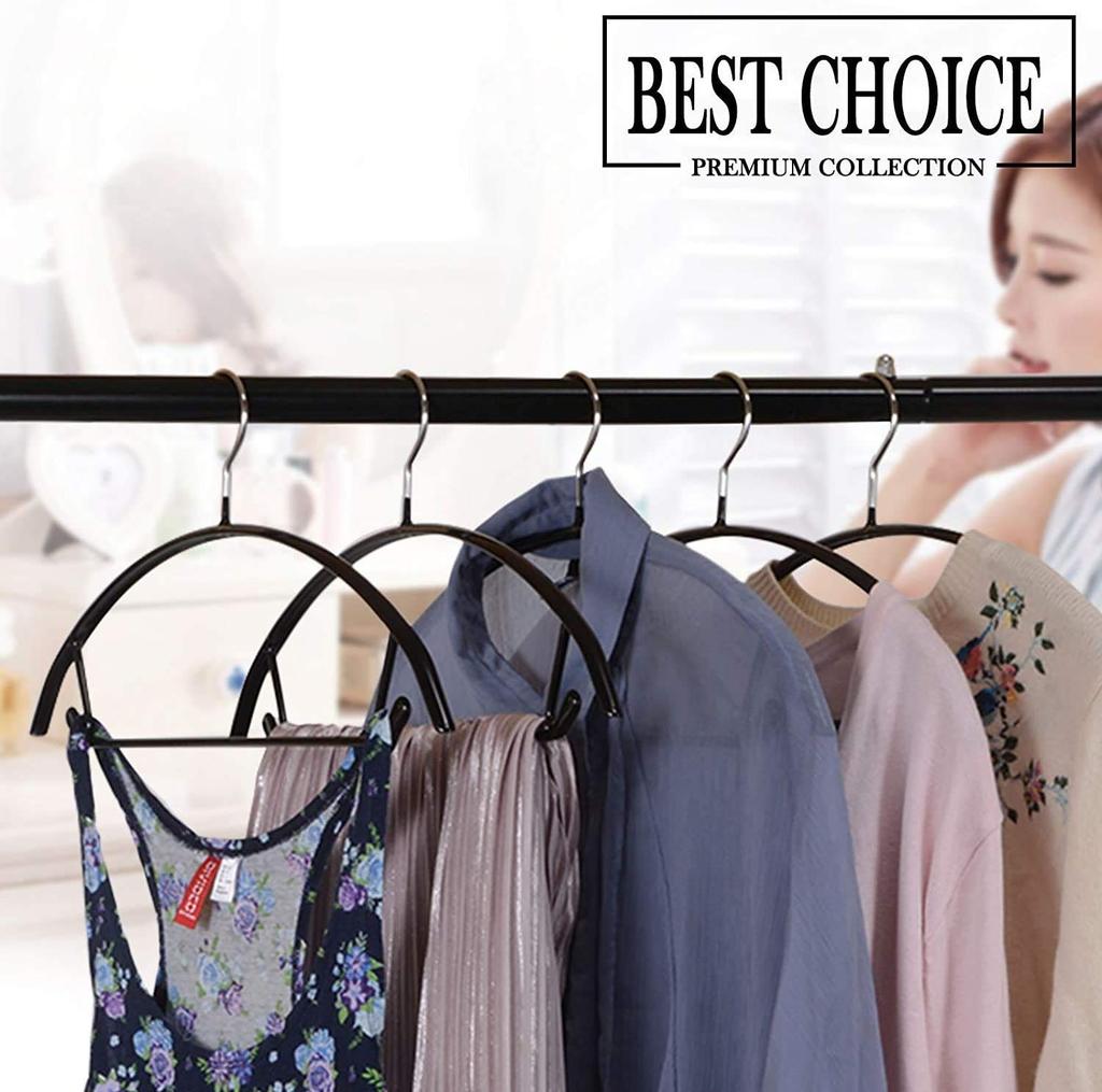 Cozyone Slim für Kleidung Jacke Verhindert Kleidung vor Verformung Verwenden Sie Anti-Rutsch-, Formbeständige Kleiderbügel, 20er-Pack, Design, Robust, Trocknen, Aufbewahrung,