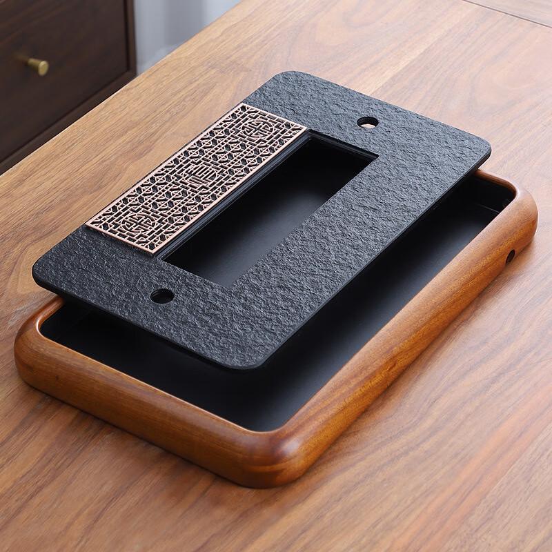 Haofeng Black Gold Stone Gongfu Tea Tray Set