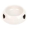 Nontoxic ABS Sweat Heart Solid Pet Dog Bowls Feeding Food Bowl Puppy Feeder Dish Bowl Pet Dogs Supplies Dropshipping 2 Size