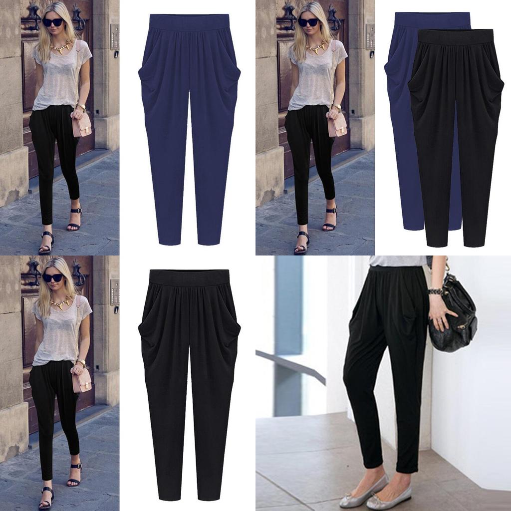 Casual Plus Size Harem Pants For Women With High Waist And Breathable Milk Silk Fabric For Summer Comfort