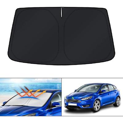 KUST Custom Fit Windshield Sun Shade for Ford Focus 2012-2018 Hatchback Accessories Window Shade Foldable Sun Visor Protector Blocks UV Rays Keep
