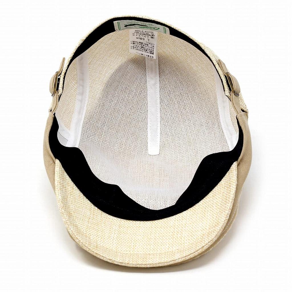 Crocodile Hunting Twisted Weave Perfect for Made In Size L Beige Cap, Mesh, Yukata, Father's Day, Japan, Spring/Summer, (Approx. 58cm),