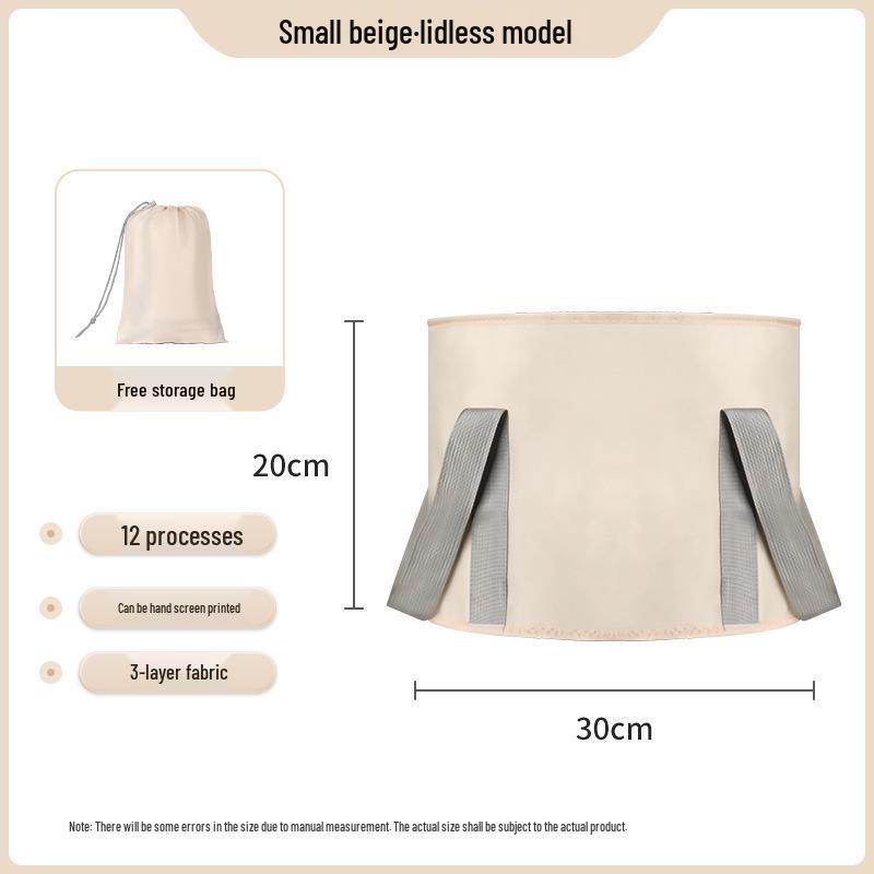 Foldable Insulated Foot Bath Bucket - Large Capacity Travel Basin